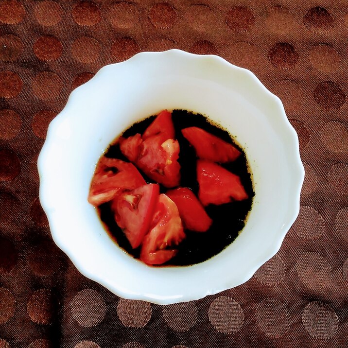 トマトと生海苔の酢の物
